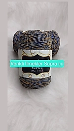 Supra İpi Ebruli Sİmli Düz Renkler 200gr