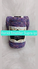 Supra İpi Ebruli Sİmli Düz Renkler 200gr