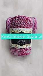 Supra İpi Ebruli Sİmli Düz Renkler 200gr