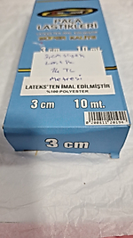 3cm Paça Lastiği Lateks Siyah 10mt