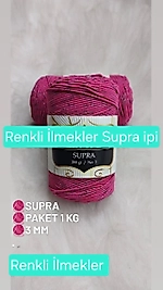 Supra İpi Ebruli Sİmli Düz Renkler 200gr